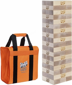 Jenga Giant - Hardwood Blocks - Stacks to Over 3 feet - Officially Licensed - JS4