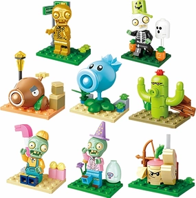 JHESAO Plants and Zombies Toys Action Figures Puzzles PVZ Toys Set 1 2 Series Great Gifts for Kids and Fans,Birthday and Christmas Party New