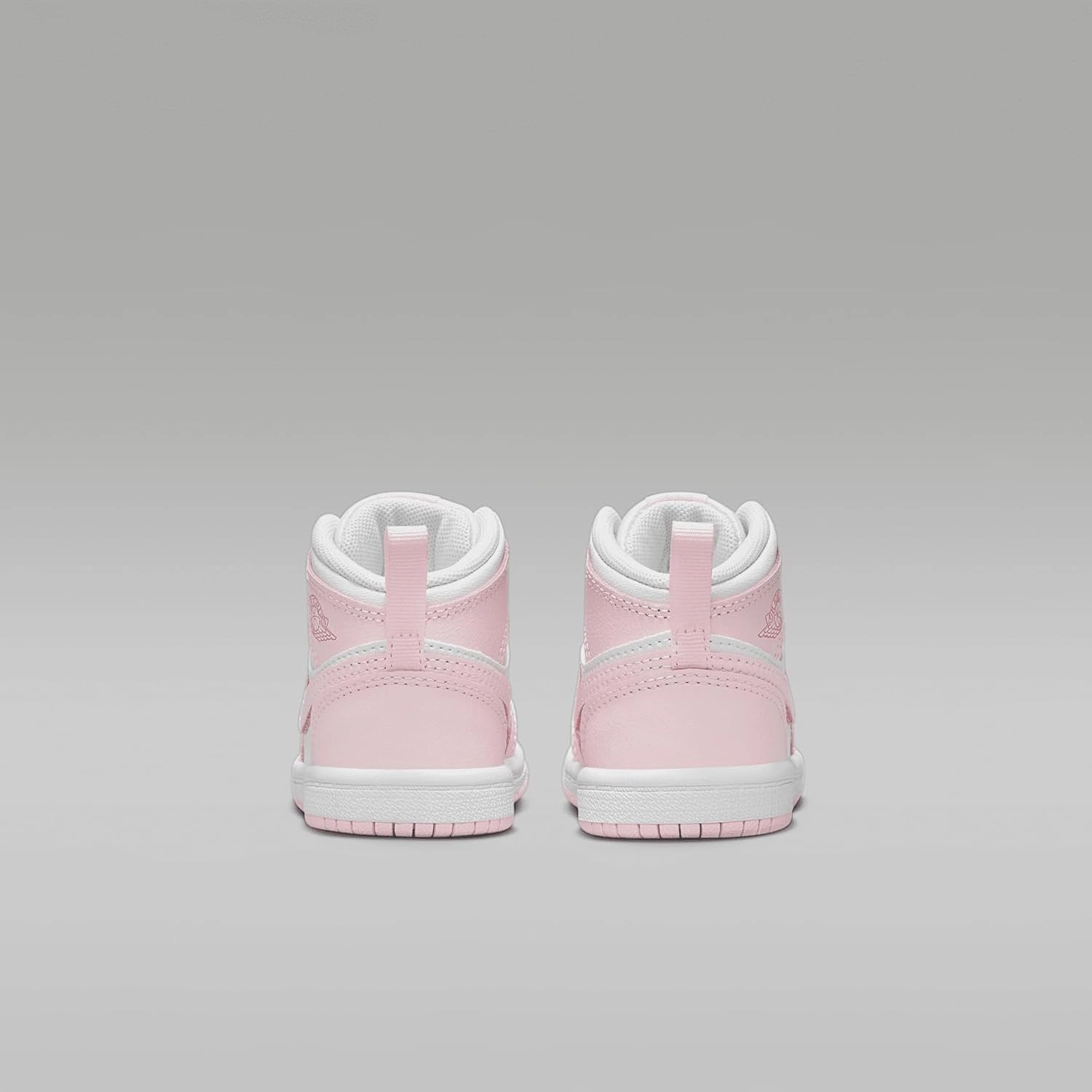 Jordan 1 Mid Baby/Toddler Shoes (DQ8425-608, Pink Foam/Fire Red/White)