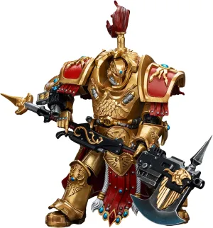 JOYTOY Warhammer 40K Adeptus Custodes 1/18 Action Figures Adeptus Custodes Allarus Custodian with Castellan Axe Model Collection