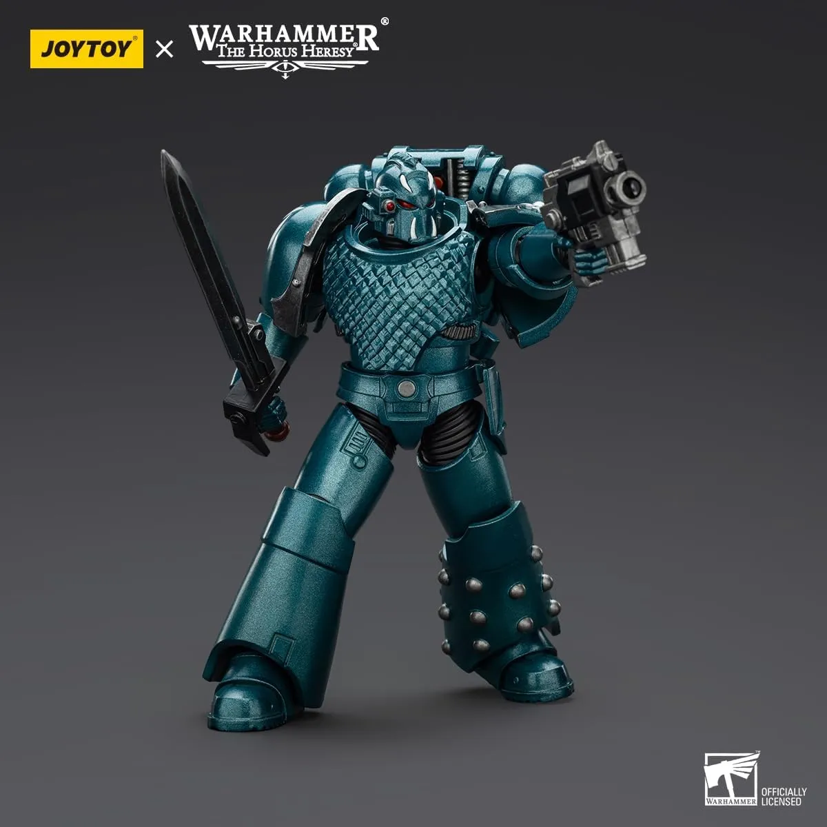 JOYTOY Warhammer 40K Alpha Legion 1/18 Action Figures Alpha Legion Headhunter Prime Model Collection
