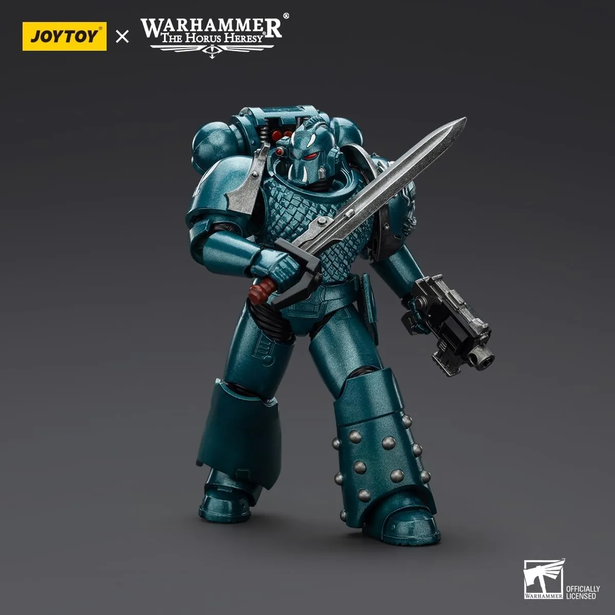 JOYTOY Warhammer 40K Alpha Legion 1/18 Action Figures Alpha Legion Headhunter Prime Model Collection