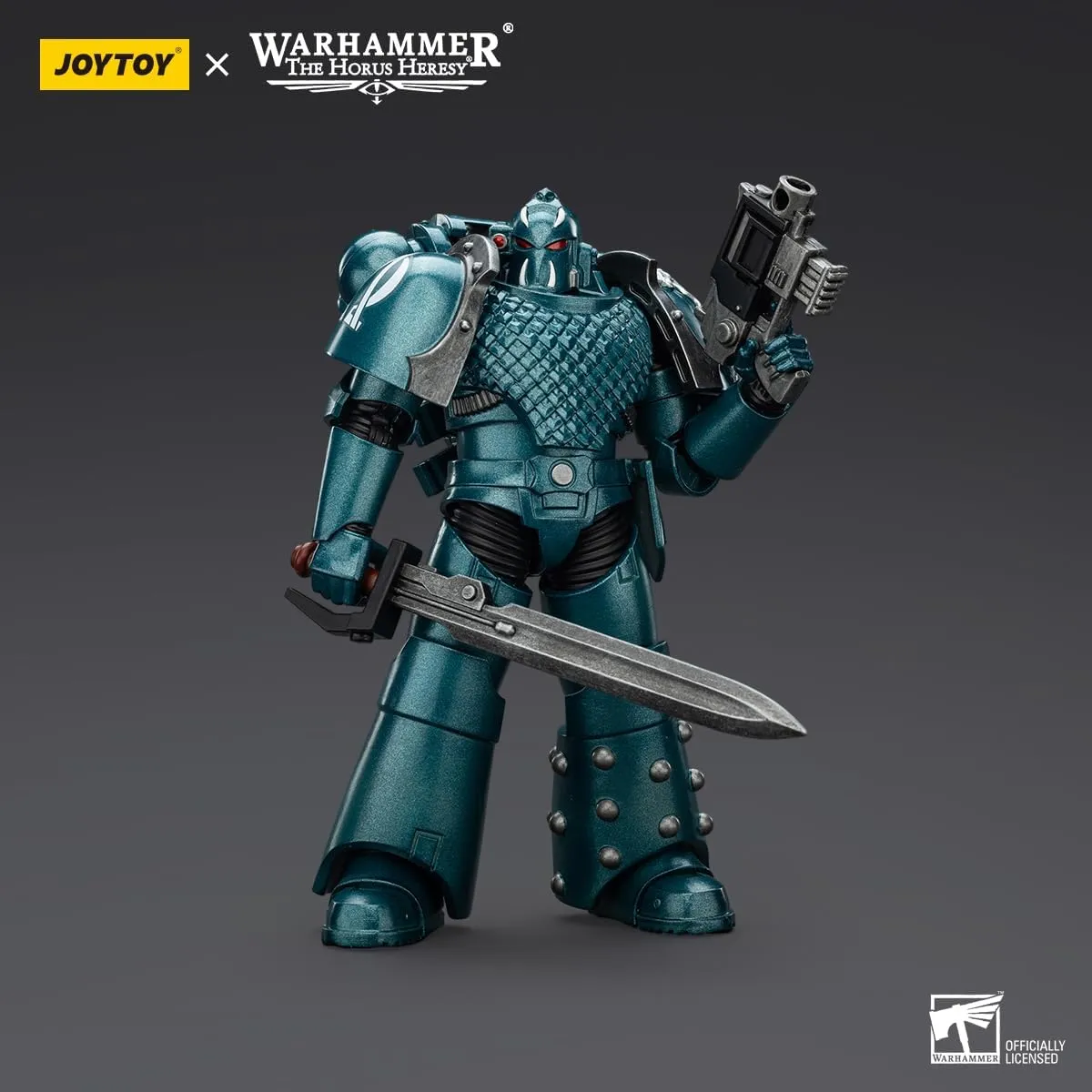 JOYTOY Warhammer 40K Alpha Legion 1/18 Action Figures Alpha Legion Headhunter Prime Model Collection