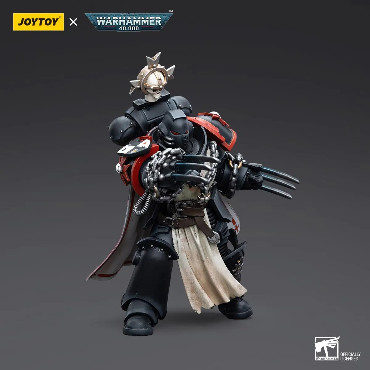 JOYTOY Warhammer 40K Black Templars1/18 Action Figures Black Templars Primaris Sword Brethren Alberic Model Collection