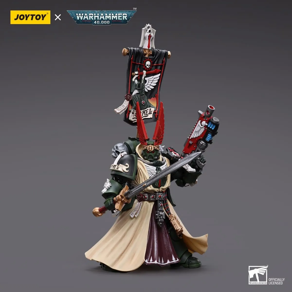JOYTOY Warhammer 40K Dark Angels 1/18 Action Figures Dark Angels Supreme Grand Master Azrael Collection