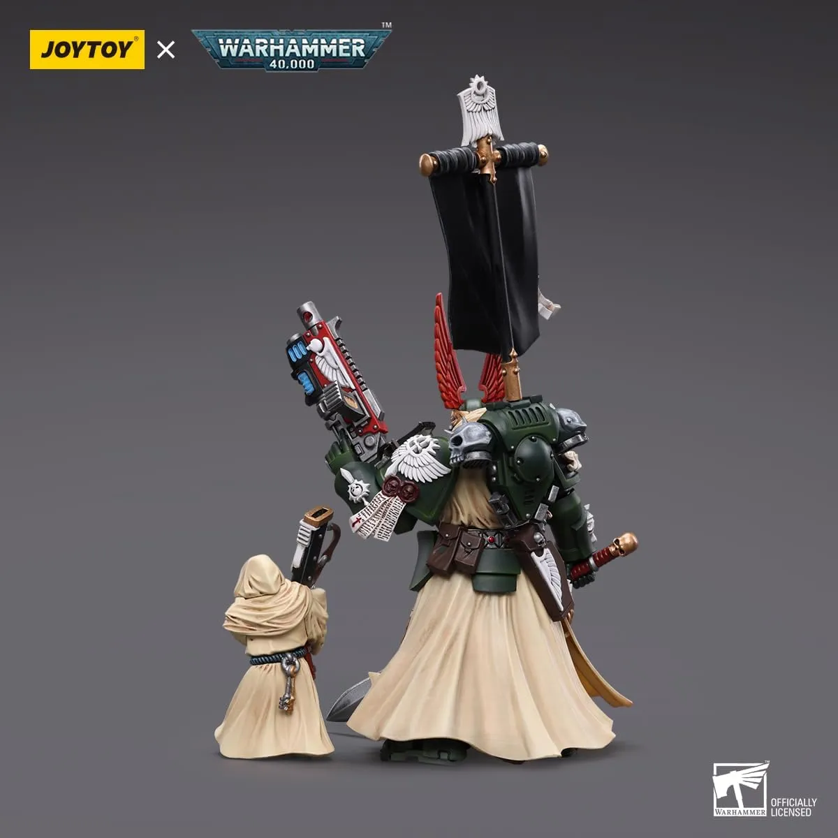 JOYTOY Warhammer 40K Dark Angels 1/18 Action Figures Dark Angels Supreme Grand Master Azrael Collection