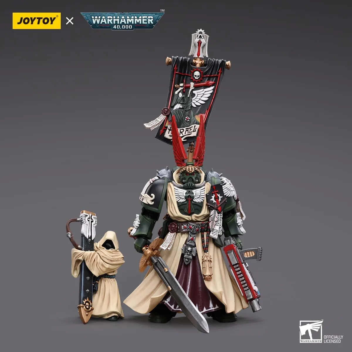 JOYTOY Warhammer 40K Dark Angels 1/18 Action Figures Dark Angels Supreme Grand Master Azrael Collection