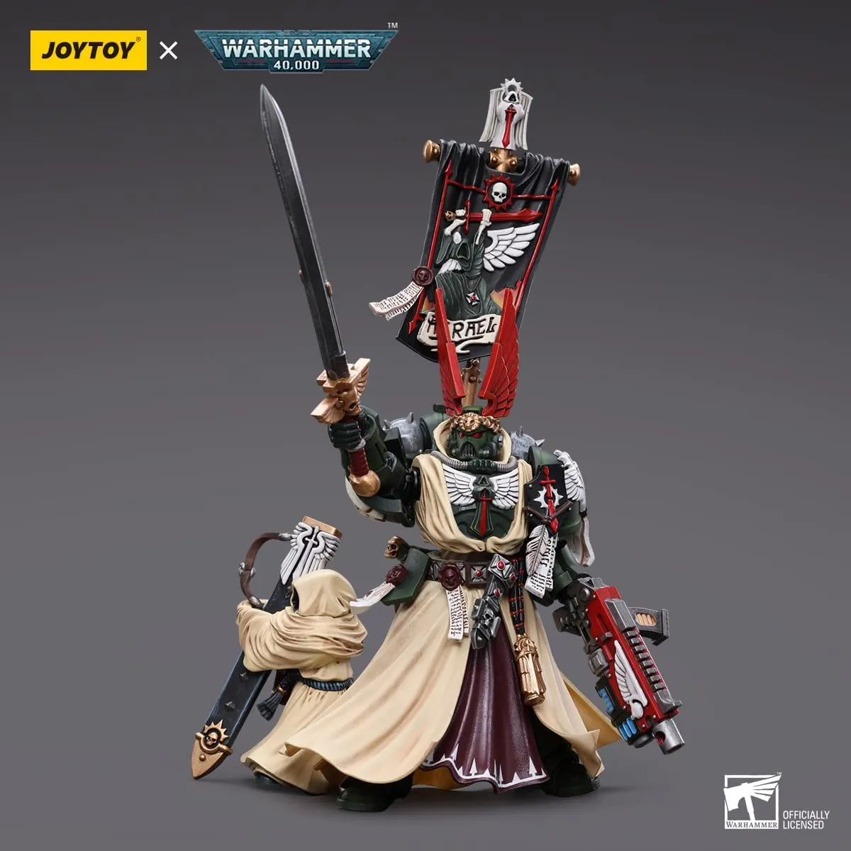 JOYTOY Warhammer 40K Dark Angels 1/18 Action Figures Dark Angels Supreme Grand Master Azrael Collection