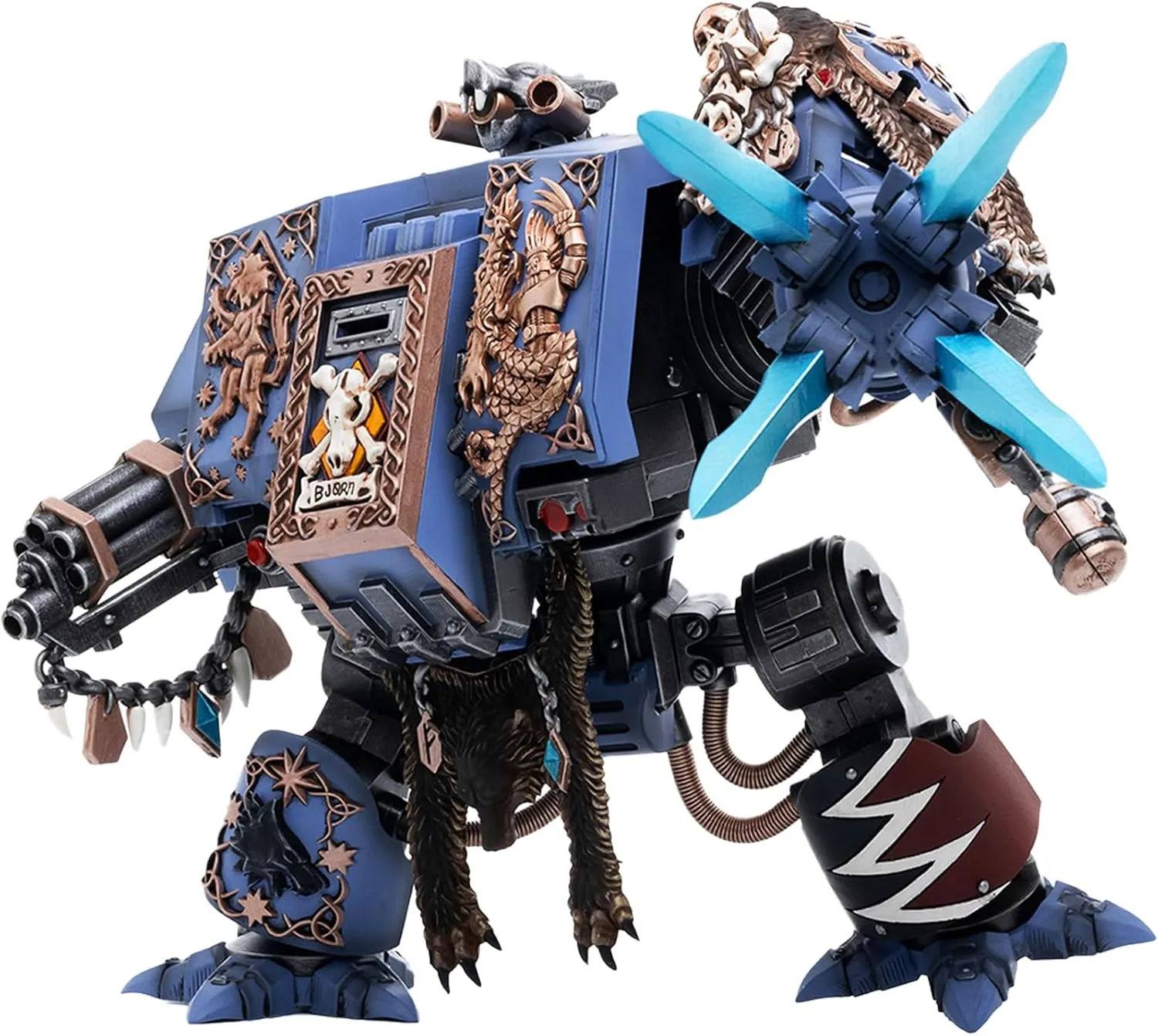 JOYTOY Warhammer 40K Space Wolves 1/18 Action Figures Space Wolves Bjorn The Fell-Handed Model Collection