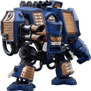 JOYTOY Warhammer 40K Ultramarines 1/18 Action Figures Space Marines Ultramarines Venerable Dreadnought Collection