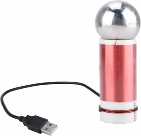 Kadimendium Tesla Coil, Portable Mini Coil Self‑Excitation Coil 5V 1W with Fluorescent Lights for DIY or Physical Experiment