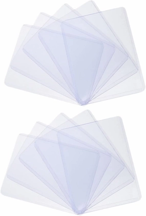 KESYOO 50Pcs Transparent Card Sleeves Hard Cover Protectors for Trading and Game Cards for Kpop Cards Board Games and More Present Card Sleeve