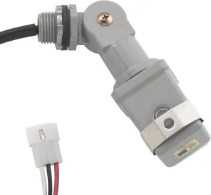 Kichler Plug-In Photocell, Lighting Sensor Compatible with Kichler Transformers, (4.25" H x 2" W x 2" L), 15565BK