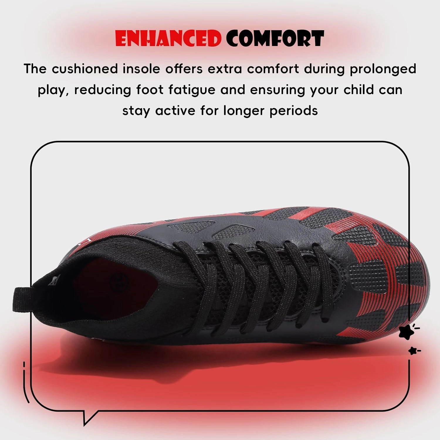 Kids Soccer Cleats Boys Girls Athletic lndoor Soccer Shoes