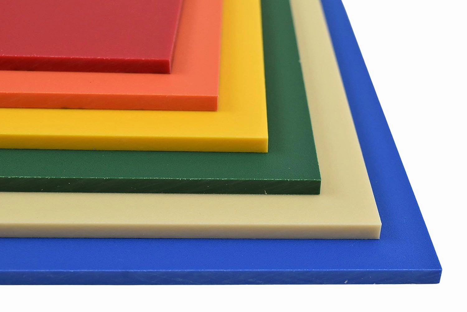 King ColorBoard Plastic Sheet - Tan, 1/2" x 12" x 12", Colored HDPE Board, for Sign, Marine, Playground and Recreational Applications
