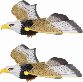 Kisangel 2pcs Electric Flying Bird Toy Interactive Boy Girl Hanging Shaped Toys Battery Operated Simulation Bird for Boy Girl Safe Material Fun for Play