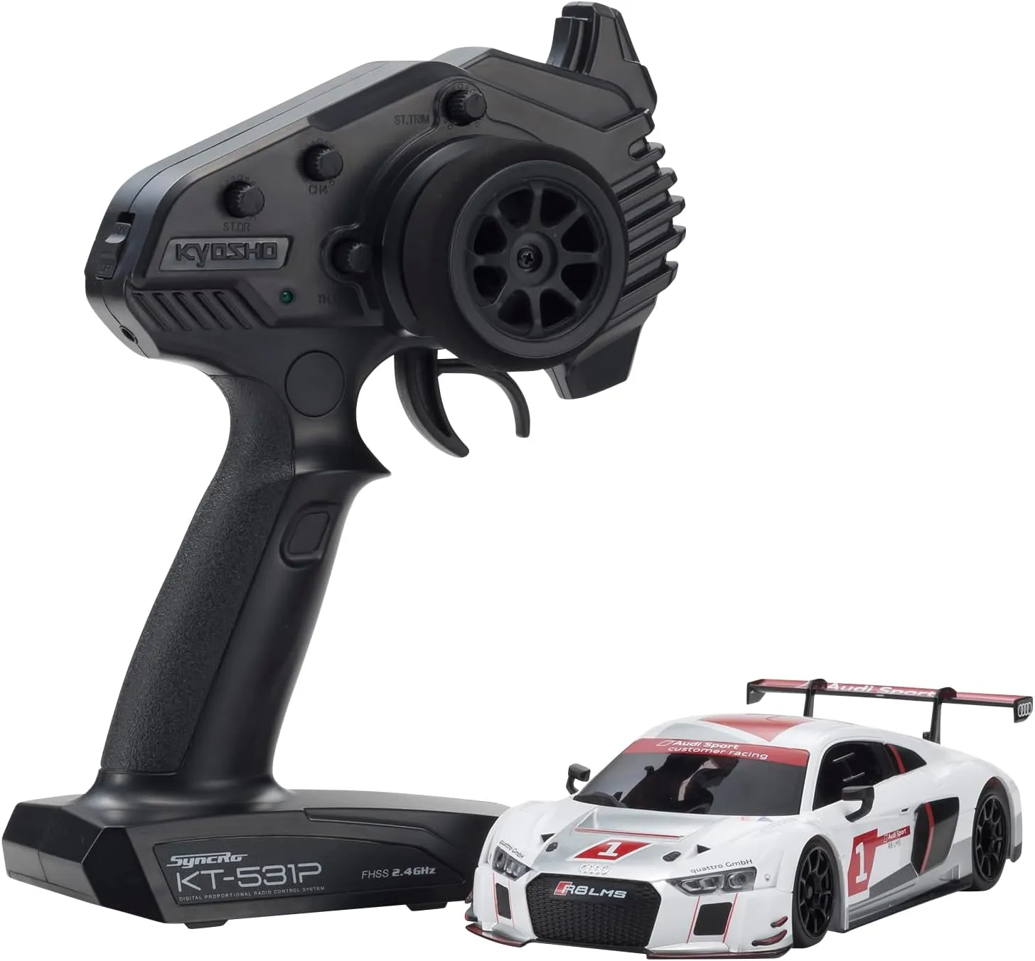 Kyosho MR04 RWD r/s Audi R8 LMS 2015 White Electric Radio Control 32357AS