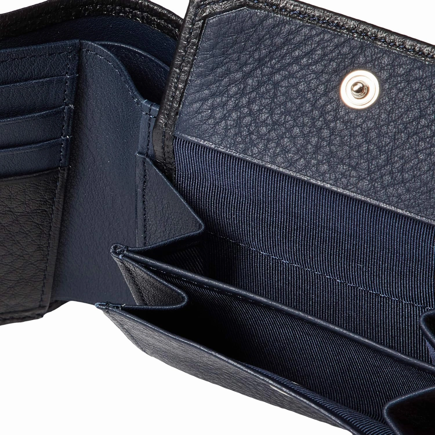 LANVIN COLLECTION(ランバンコレクション) Men's Deer Skin Fold Wallet with Coin Purse