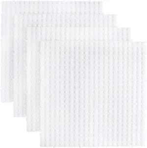 Larcele 4 Pieces Building Blocks Baseplates, Board Only for 8mm Mini Blocks, Compatible with Most Brand, 5.9 Inches JMDB-01 (White)