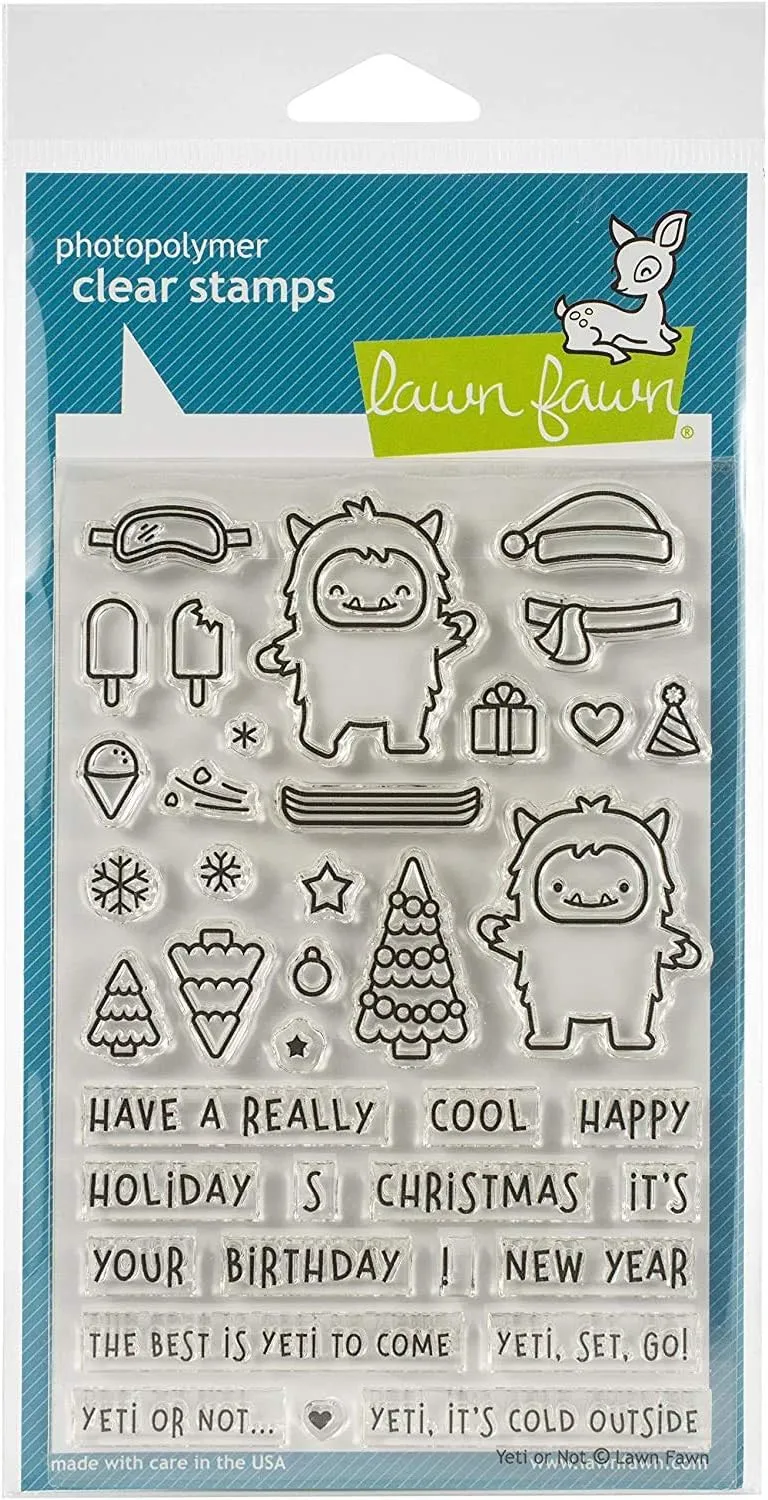 Lawn Fawn Clear Stamps - Yeti Or Not (LF2027)