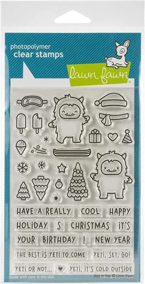 Lawn Fawn Clear Stamps - Yeti Or Not (LF2027)
