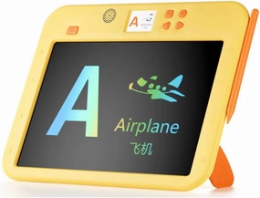 LCD Writing Tablet Kids Dual Screen 16inch,Toys for Girls Boys Colorful Board Drawing Tablet Suitable for Enlightenment in English and Chinese,Including Sections on Drawing, Mathematics, and Drawing.