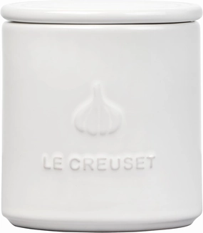 Le Creuset Stoneware Garlic Keeper, 14 oz., White