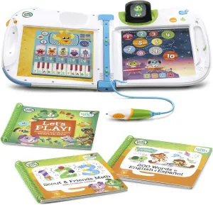 LeapFrog LeapStart 3D Interactive Learning System & 2 Book Combo Pack: Learning Friends and Scout & Friends Math