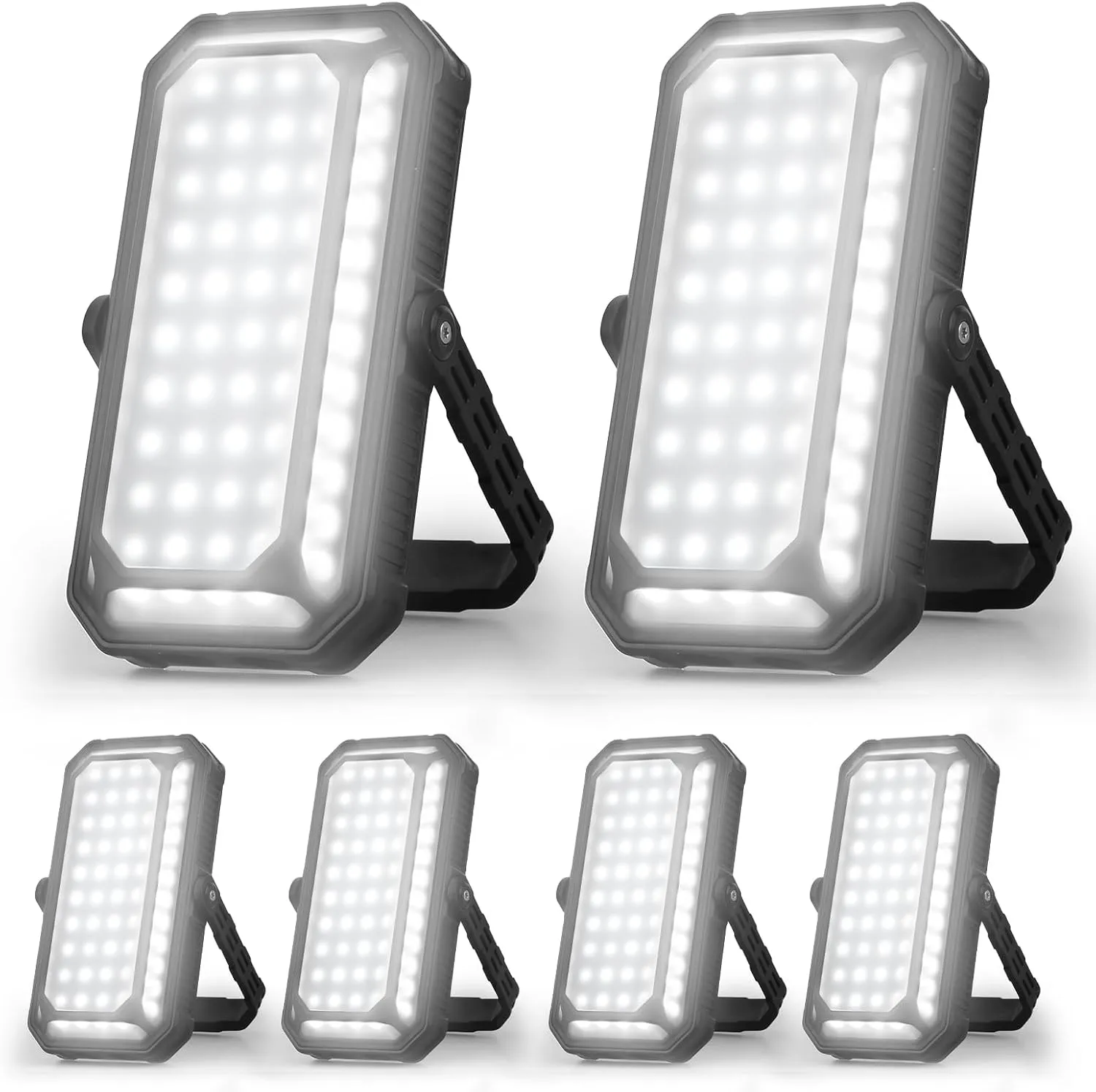 LED Camping Lantern Rechargeable, 10000mAh Portable Camping Lights up to 120  Hours, 12 Light Modes, Dimmable, LCD Digital Display, Waterproof, Camping Essentials for Power Outages, 6 Packs