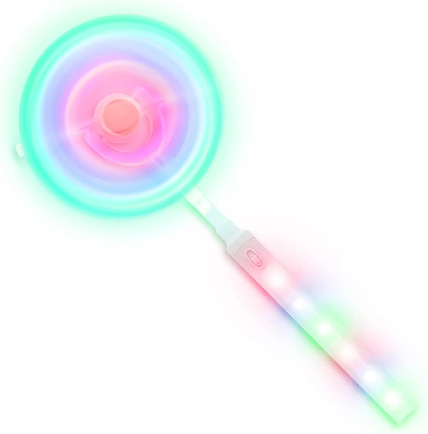 LED Windmill Spinner – Light-Up Magic Wand Toy with Multicolor Flashing Lights for Kids