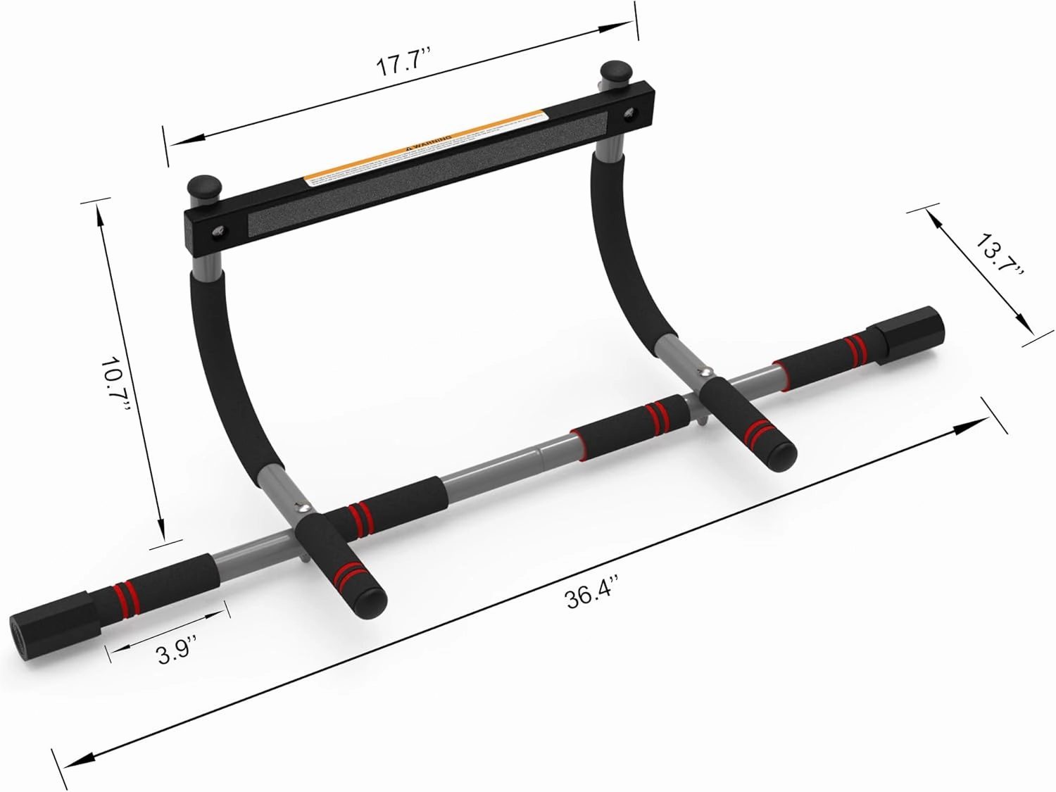 leikefitness Pull-Up Bar For Door Frame Adjustable Portable Upper Body Fitness Workout For Home Gyms