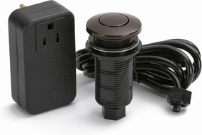 Lew Electric Push Button Garbage Disposal Air Switch and Controller (Dark Bronze)
