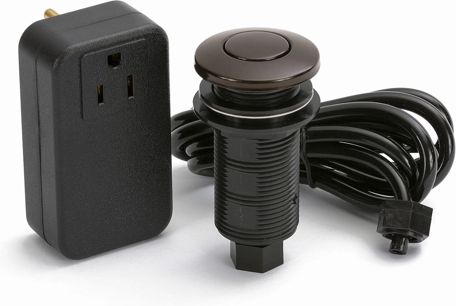 Lew Electric Push Button Garbage Disposal Air Switch and Controller (Dark Bronze)