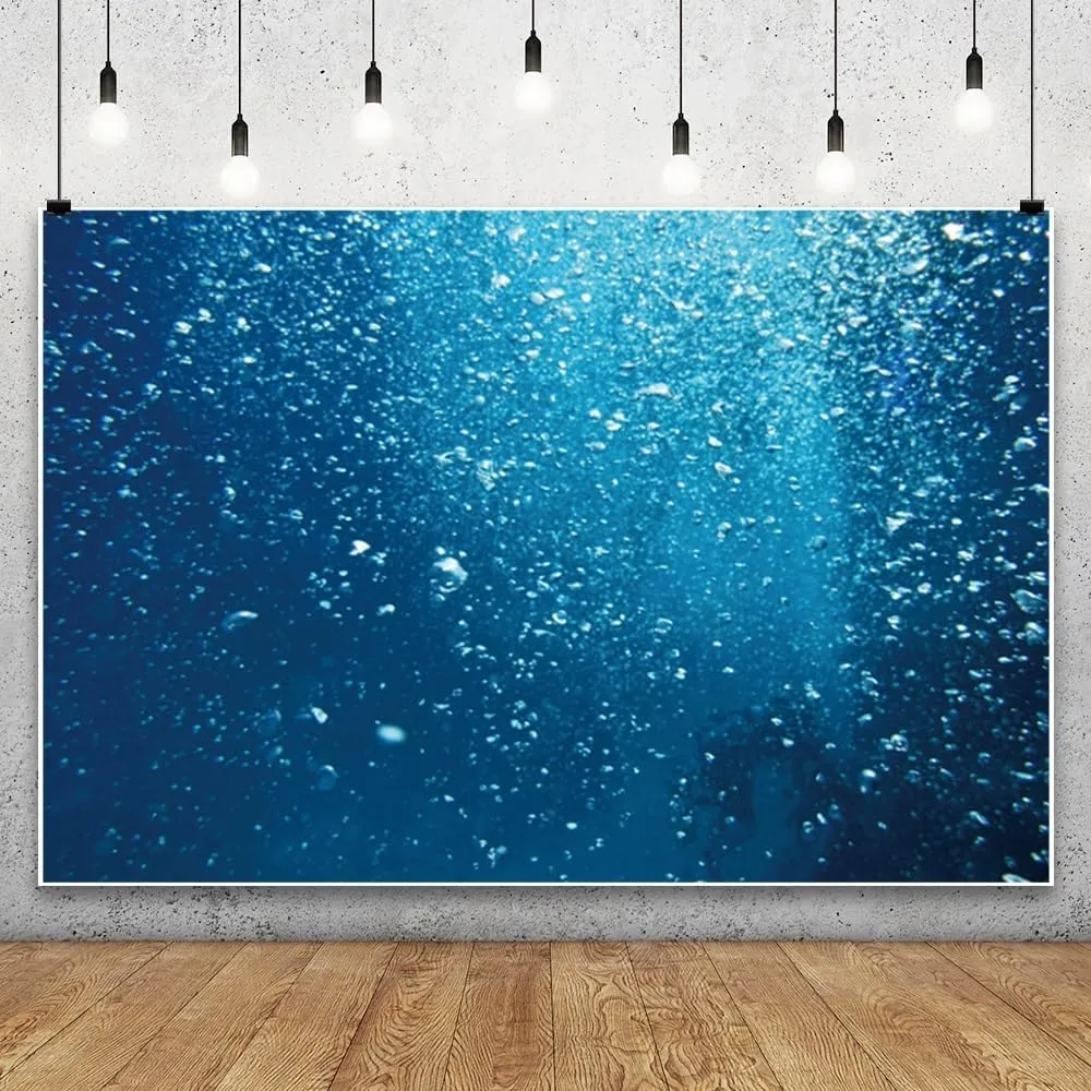 Leyiyi 10x7ft Photography Background Underwater World Backdrop Ocean Diving Seaside Holiday Summer Party Bubble Sunlight Honeymoon Travel Royal Hawaiian Luau Hula Party Photo Portrait Studio Prop
