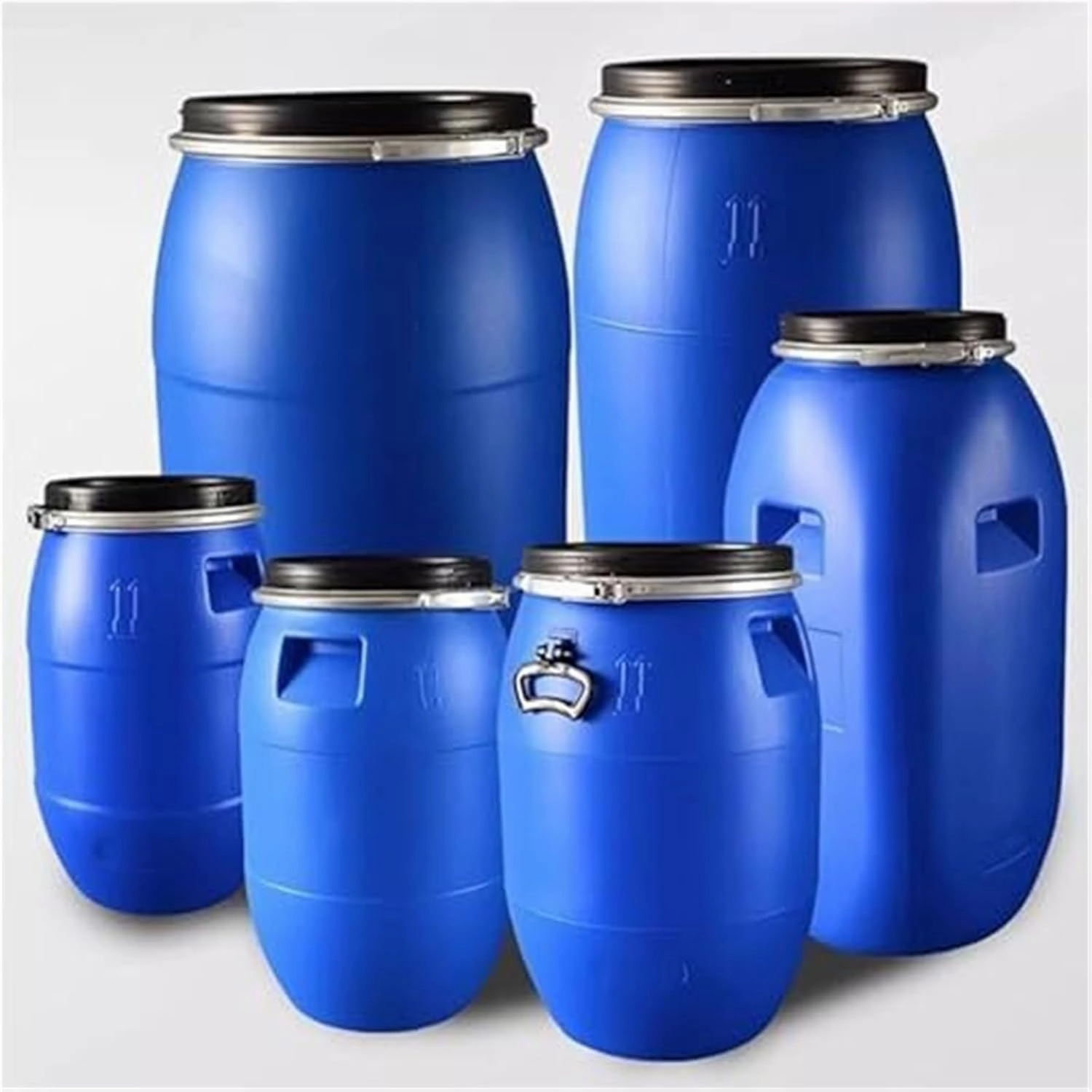 LICOME 30L/50L/60L/100L/120L/160L/200L Outdoor Water Tank,Thick Plastic Water Storage Container Portable Water Container Home Storage Bucket Camping Water Storage
