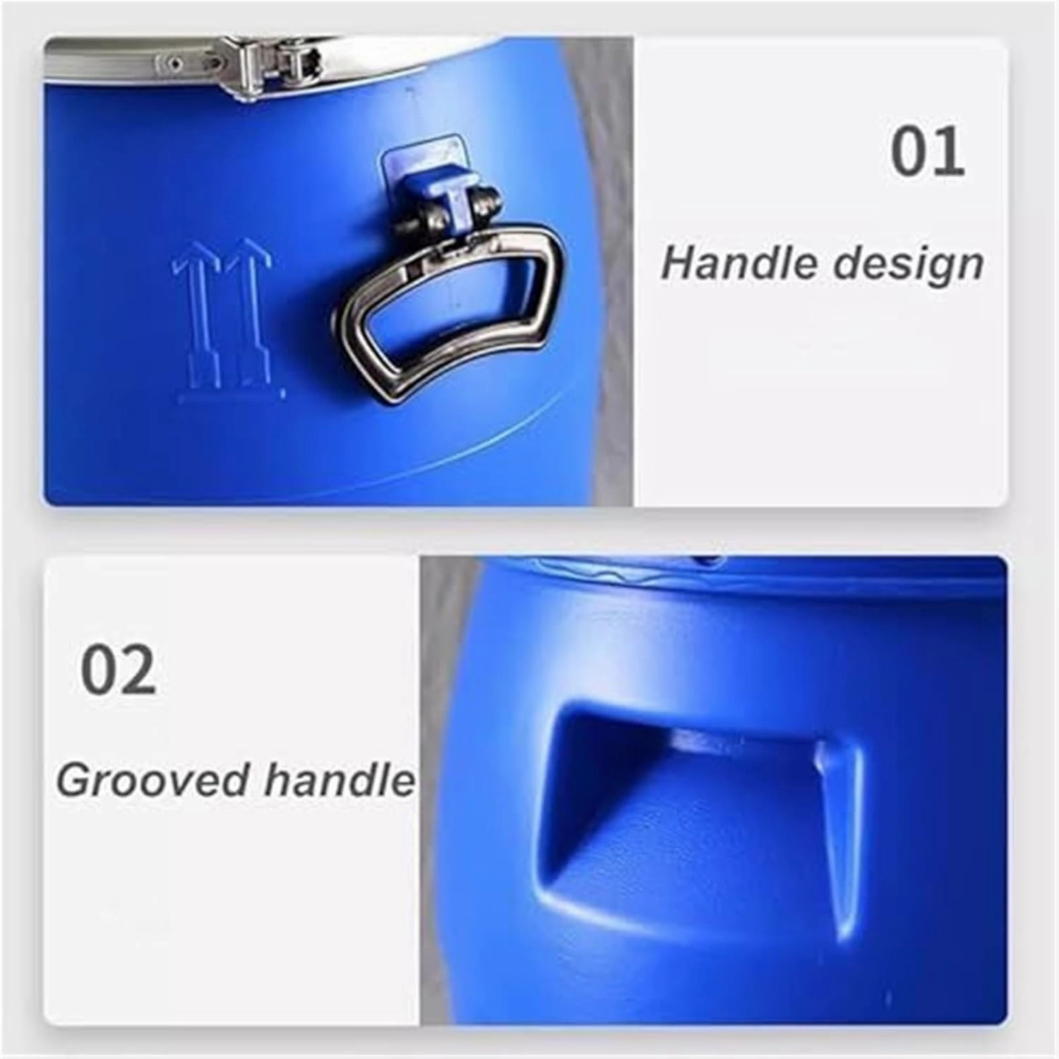 LICOME 30L/50L/60L/100L/120L/160L/200L Outdoor Water Tank,Thick Plastic Water Storage Container Portable Water Container Home Storage Bucket Camping Water Storage
