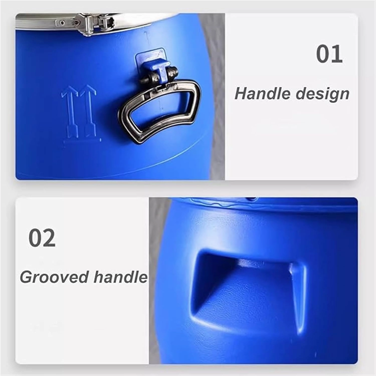 LICOME Plastic Water Container Food Grade Water Storage Bucket Water Container 30L/50L/ 60L /100L /120L/160L/200L Water Storage Container Large Capacity Outdoor Water Tank