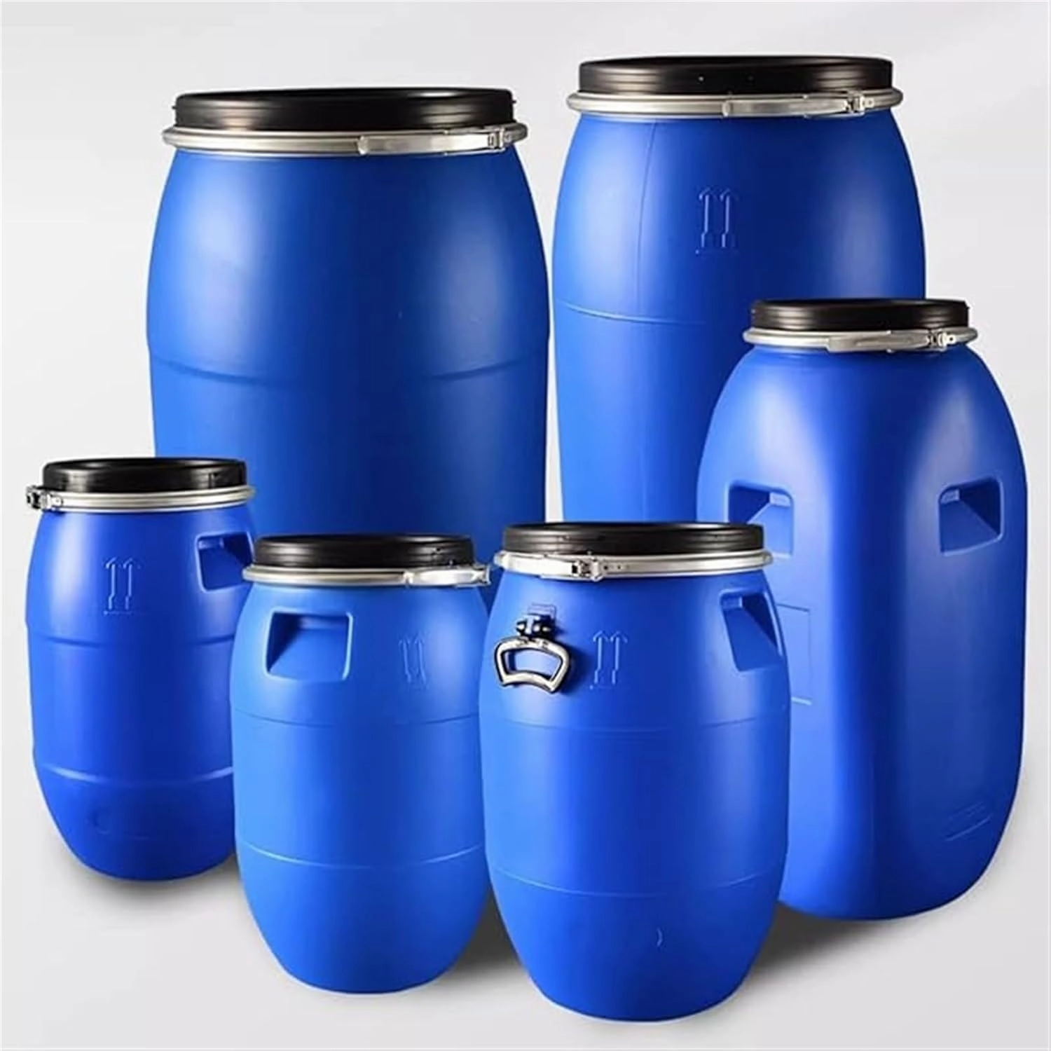 LICOME Plastic Water Container Food Grade Water Storage Bucket Water Container 30L/50L/ 60L /100L /120L/160L/200L Water Storage Container Large Capacity Outdoor Water Tank