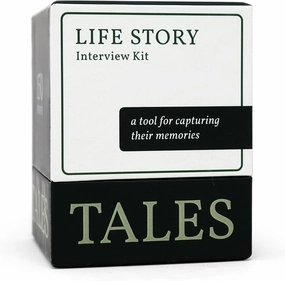 Life Story Interview Kit – Conversation Cards for Families and Parents, Getting to Know You Card Game for Adults, Perfect for Game Night, Dinner Table, or Road Trips