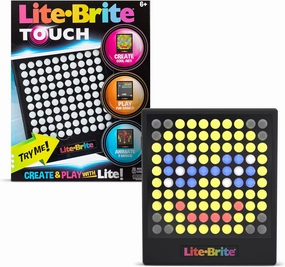 Lite-Brite Touch - Create, Play and Animate - Light Up Portable Stem Sensory Learning Toy, Creative Art Stem Toy for Girls, Boys, Unisex, Toddler, Holiday, Birthday, Gift, Ages 6 