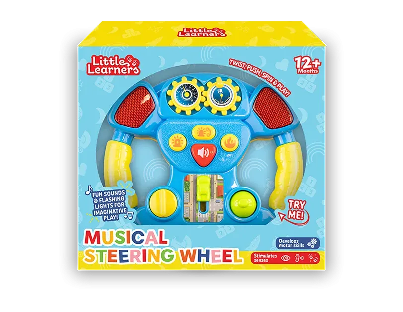 Little Learners Musical Steering Wheel