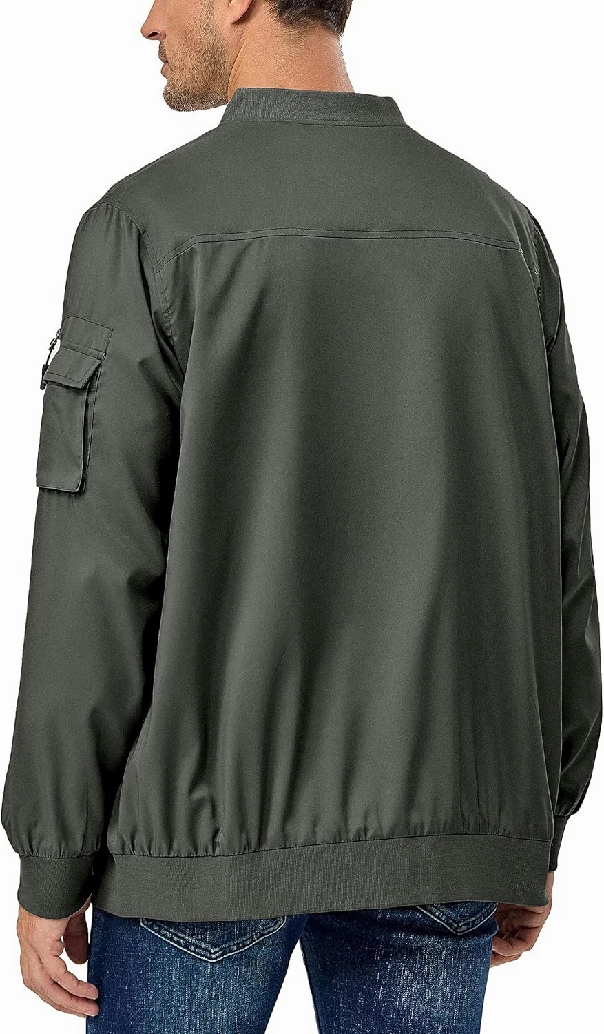 Little Donkey Andy Men's Lightweight Bomber Jacket Causal Fashion Flight Windbreaker Fall Spring Outdoor Coat