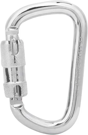 Locking Carabiner, Hanging Buckle Carabiner Clip 40cr Steel 45kn D Shaped, Rock Climbing Buckle for Outdoor Climbing Safety Accessory