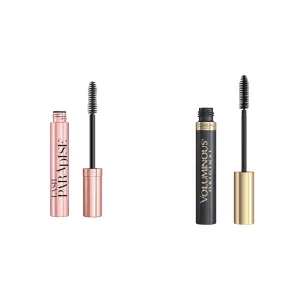 L'Oreal Voluminous Mascaras, 1 Count Voluptuous Volume and Original Volume Building, Blackest Black