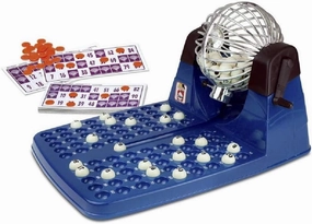 LOTTO 48 CARTONS Bingo Machine – Classic Family Game with 90 Engraved Balls – Fun for All Ages