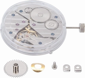 Lubosi Watch Movement, ST3600 Movement Mechanical Watch Repairing Replacement Accessory Round Watch Movements For Watch Repair - (Color: Silver)