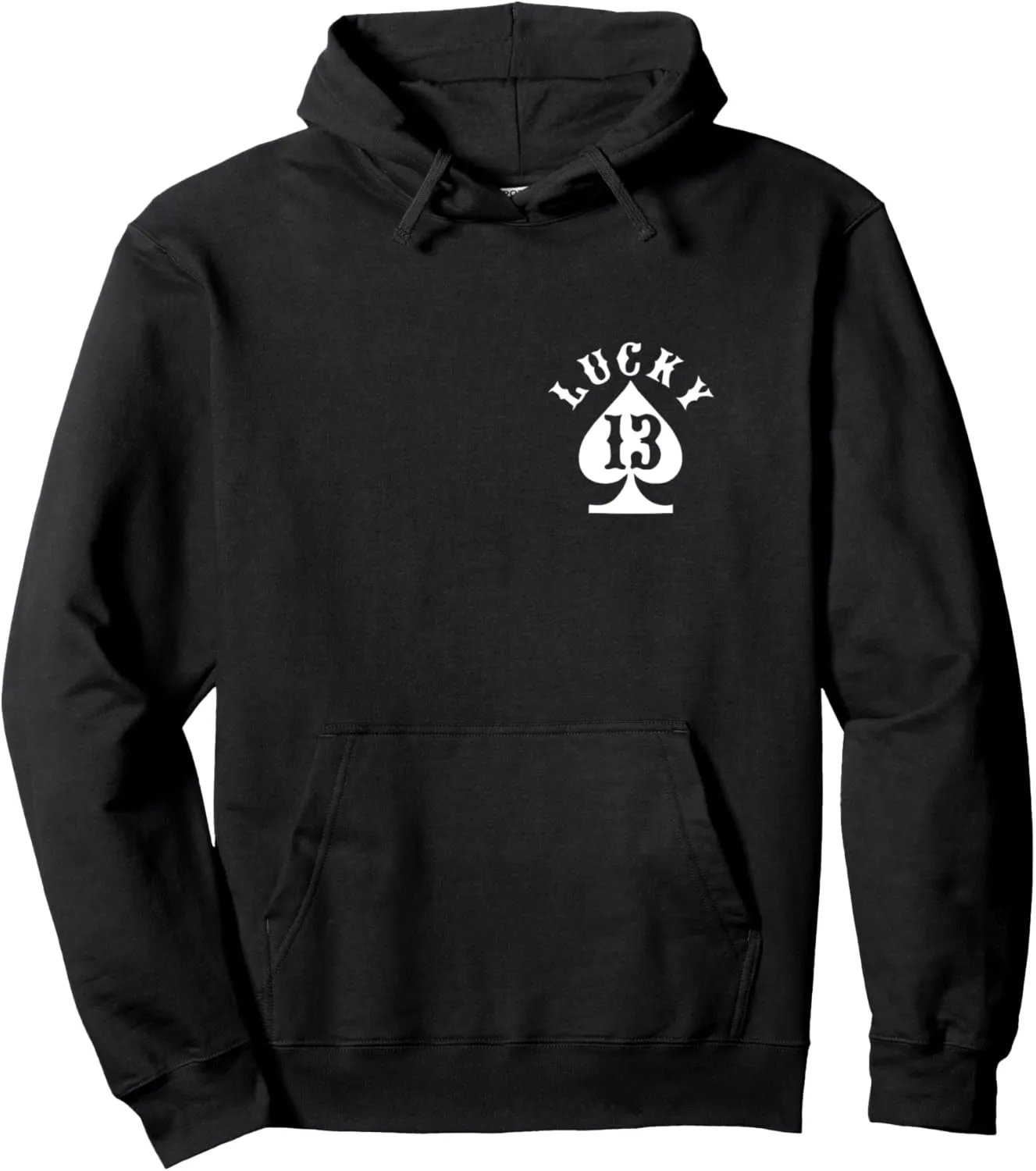 Lucky Number 13, 13 T-Shirt, 13 on Hoodie Glück 13 Shirt Biker Pullover Hoodie