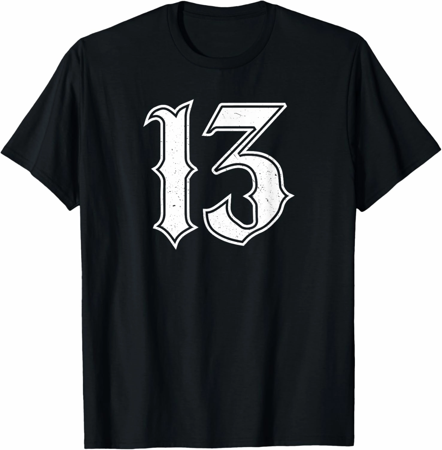 Lucky Number 13 Custom Font Shirt T-Shirt