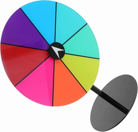 Luxshiny Spinning Prize Wheel Heavy Duty Acrylic Roulette with Dry Erase Surface for Parties Events Quick Setup Sturdy Base Convenient Design