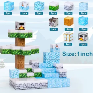 Magnetic Blocks Building Toys - Build Set, Magnet for Boys & Girls Ages 5-7, Buildable Game Elements Gifts Toys for 3  Year Old Boys & Girls